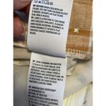 American Eagle  Womens Linen Blend cropped Jumper Romper Sz 0 Ivory Plaid Straps Photo 7