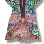 Soft Surroundings Draped Oversized Kimono Jacket Cardigan Floral Bohemian SZ M Photo 3