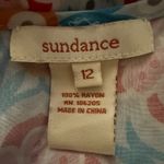 Sundance  Women’s Sz 12 Sleeveless Printed Dress Maxi Long Uneven Hem Photo 2