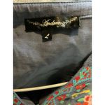 Andrée Andree by Unit Boho Floral Embroidered Peasant Blouse‎ in Blue/Gray Size Large Photo 2