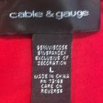 Cable & Gauge Red  V-Neck Sleeveless Blouse Photo 3