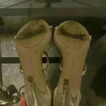 Kelly & Katie Courtnee Gold Rhinestone Heeled Sandal Size 9 Photo 6