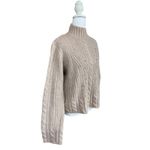 Vera Wang Simply  Sweater Size Small Beige Mockneck Embellished Women’s NWT Photo 2