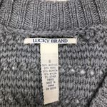 Lucky Brand  Woven Silver Grey Metallic Sweater Small Photo 2