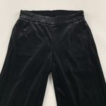 Old Navy  Black Stretch Velvet Wide Leg Cropped Pant XS Photo 1