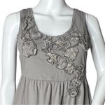 Garnet Hill Womens Florette Tank Dress Gray Fit & Flare Sleeveless Scoop Neck Photo 4
