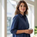 J. Jill Navy Blue Button Photo 2