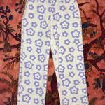 SheIn White Denim Purple Floral Jeans Photo 0