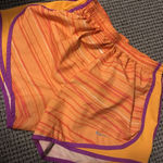 Nike  Running Shorts Women Small Orange Activewear Lined Bloomers White Photo 0
