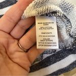 Ellen Tracy  blue & white stripe sweatshirt with rhinestones at neck Sz M Photo 3