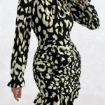 None Women Multicolored Allover Print  Sleeve  Ruffle Dress size S Photo 4