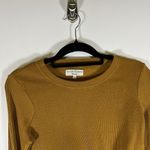 Madewell Texture And Thread ‎ Jacquard Knot-Front Top Women’s Size Small Gold Photo 1