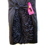 Betsey Johnson Womens size 2 black ruffle cocktail sleeveless dress NWT Photo 2