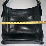 Coach • Vtg Slim Duffle Sac 9060 Black Leather Tote Gold Hardware EUC Bucket Bag Photo 12