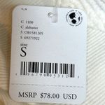 Free People  Santa Clara Ribbed Waffle Knit Oversized Top Alabaster S Photo 14