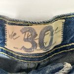 Free People  We The Free NWT Maggie Straight Leg Raw Hem Jeans in Sequoia Blue Photo 8