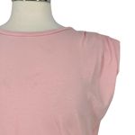 St. Roche Pink Echo Mini Dress Supima Cotton Padded Shoulders Size XL Photo 3