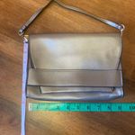 Summer & Rose  Celine Gold Silver Metallic crossbody bag purse Clutch Vegan Photo 6