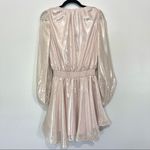 Anna Cate Caelyn Lame Gold Metallic Shimmer Mini Dress XS Photo 8