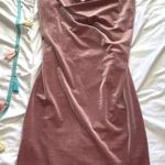 A'Gaci Pink Velvet Lace Dress  Photo 0