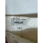 AGOLDE  Parker Vintage Cut Off Shorts White Distressed Frayed Hem Size 30 Photo 1