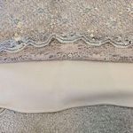 Alex Evenings  Lace Sequin Sheath Dress and Jacket Size 8Petite Gold Formal Event Photo 15