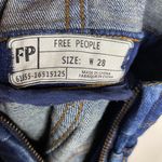 Free People Slim denim blue overalls Photo 8
