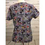Disney ‎ Small Scrub Top Uniform Shirt Halloween S Photo 1