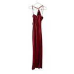 STAUD π Cadence Embellished Satin Maxi Dress in Rust Sz 4 Photo 3