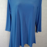 Cato Women Tops S Blue Round Neck 3/4 Sleeve Photo 0