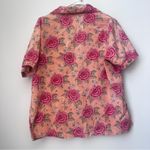 La Cera Cotton Print Pj Set in Peach Size Large Pink Photo 9