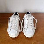 P448 • John Sneaker low top glitter Softy grey white suede lace up sparkle Photo 3