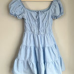 SheIn  Blue Tiered Mini Dress Size XS Photo 0