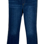 Spanx  Stretch Jeans Pull-On Flare‎ Cropped Midnight Shade Blue Size Large Tall Photo 0
