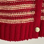 St. John  Sweater Womens Medium Wool Knit Button Front Preppy Cardigan Photo 7