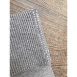 Chico's  Solid Gray Rhinestone Sweater Poncho Drape Sweater Small Medium Photo 1