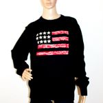 Weatherproof NWT  Cotton Sweater Pullover Flag Striped  Y2K Photo 3