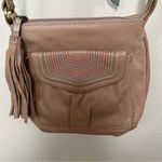 Butterfly by Matthew Williamson crossbody rainbow detail on front flap & tassel Tan Photo 0