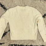 Madewell Antique Cream Dotted Bubble Pullover Sweater Photo 6