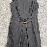 Bogner Black Sleeveless Belted Dress Luxury Workwear Career Euro Chic 6 | S Photo 0