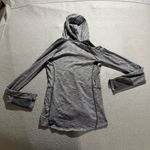 REI Athletic Outdoor Lightweight Grey Black Women's Hooded 3/4 Zip Pullover Top Gray Size XS Photo 5
