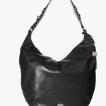 Lodi Los Angeles Black Leather Rodeo Chain Meredith Hobo Shoulder Bag, RFID Photo 0