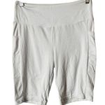 Eye Candy Women's Athletic Sporty Work Out White Bike Shorts Sz M Photo 0