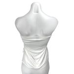 Princess Polly White Sleeveless Strapless Tube Bandeau Ruched Blouse Top Size 2 Photo 1