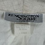 Kensington Square Blazer One Button Pockets Neutral Coastal Beach Jacket‎ Large White Photo 7