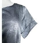 Joyfolie Mia Joy Tiered Boho Maxi Dress Flowy Vtg Inspired Hippie Gray Silver XS Photo 2