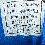 Salewa Approach Shoes Vibram Mountain Trainer Pelle Hiking Blue Jeans Citro 9 Photo 5