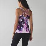 Lululemon Athletica Strap It Like It's Hot Tank Blooming Pixie Multi Black sz 10 Photo 1