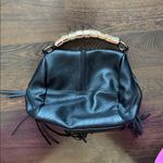 Western Tassel Boho Leather Handbag Black Photo 4