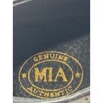 MIA vintage Womens Black Leather Monk Strap Brogue Wingtip Buckle Shoes Size 8B Photo 6